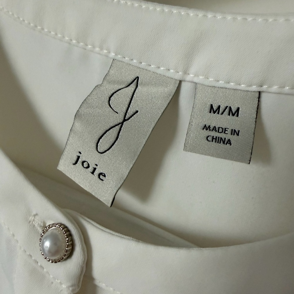 Joie White Ruffle Sleeve Top - Picture 3 of 3